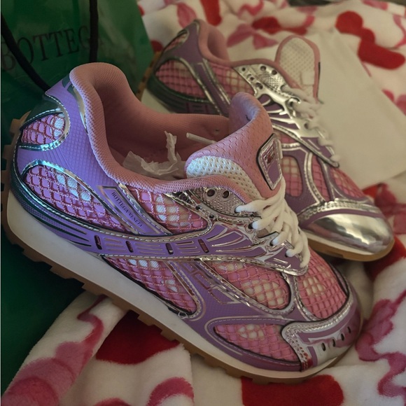 Bottega Veneta Orbit Just Landed 😮‍💨 Sizes Pink (36, 37  Bottega Veneta Pink Runners Size 38